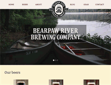 Tablet Screenshot of bearpawriverbrewing.com